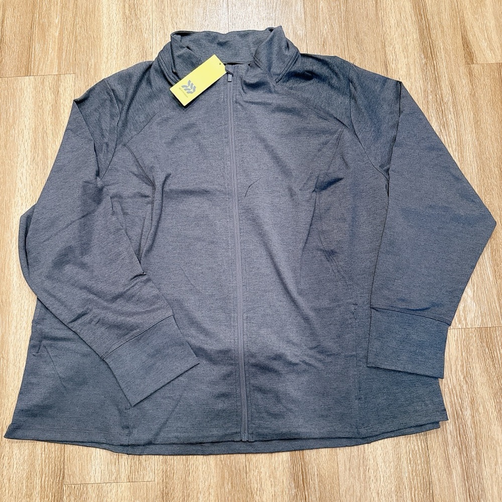 All in Motion Women’s Soft Stretch full Zip NWT size 4X  Fast Shipping